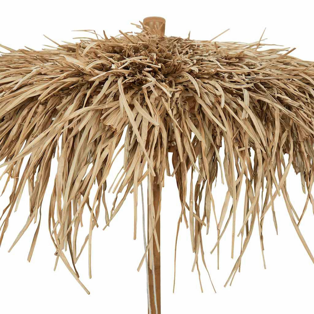 TIKI-SCHIRM Mit Bananenblatt-Dach 180 Cm Bambus - Braun, Naturmaterialen (180/180cm) - vidaXL