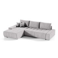 ECKSOFA Jonas 4 Sitzplätze Grau - Grau, Holzwerkstoff (265/185cm) - Petits-meubles