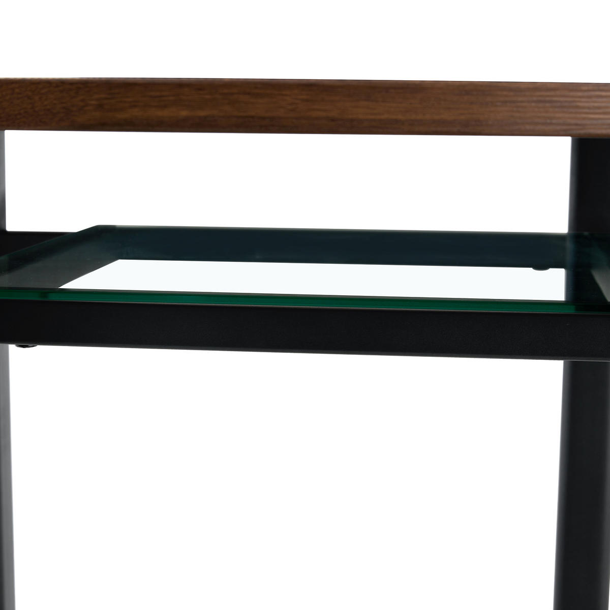ESSTISCH Rund 100 cm mit Glaseinlage DE-40000 Braun - Braun, Holzwerkstoff (100/100/76cm) - ComfortXL