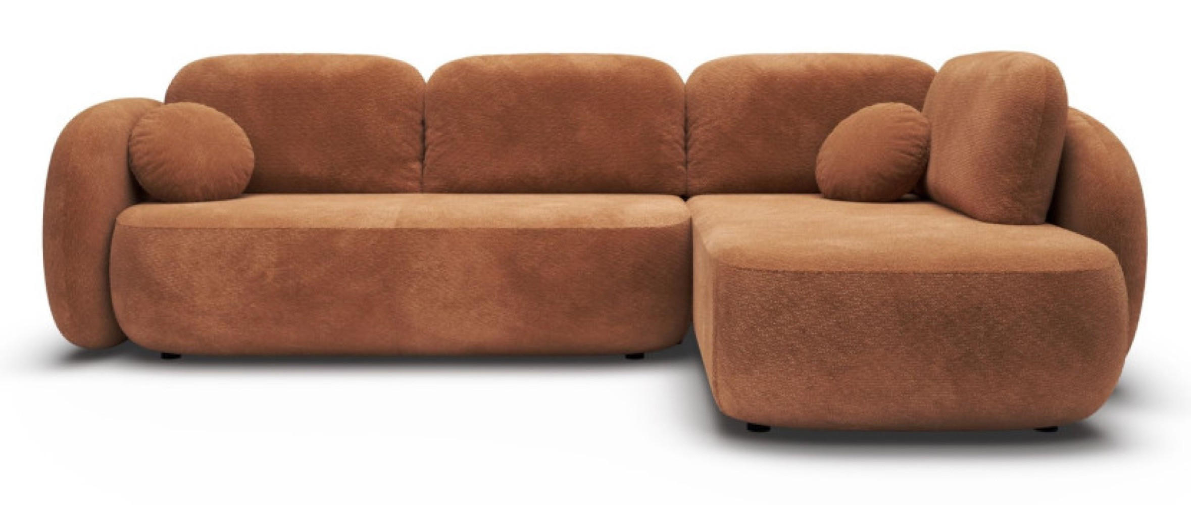 ECKSOFA Orange OLIVIO II Ausziehbar Rechts - Orange, Textil (190/289cm) - Sepro Meble