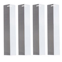 BRENNERABDECKUNG 4er Set BASIC 4+1 Edelstahl - Silberfarben, Metall (7/3/30cm) - TAINO