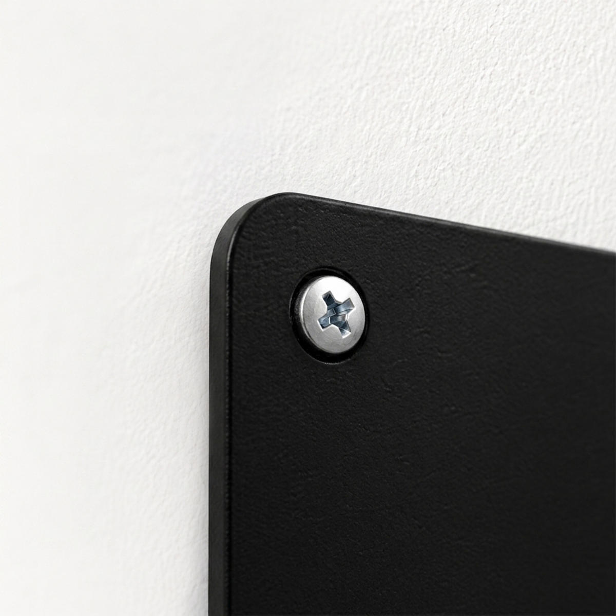 MAGNETTAFEL Schwarz Stahl beschreibbar 50x30 cm - Schwarz, Metall (50/30/0.1cm) - Relaxdays