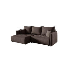 ECKSOFA Canio - Dunkelbraun, Holzwerkstoff/Textil (221/153cm) - Fun Möbel