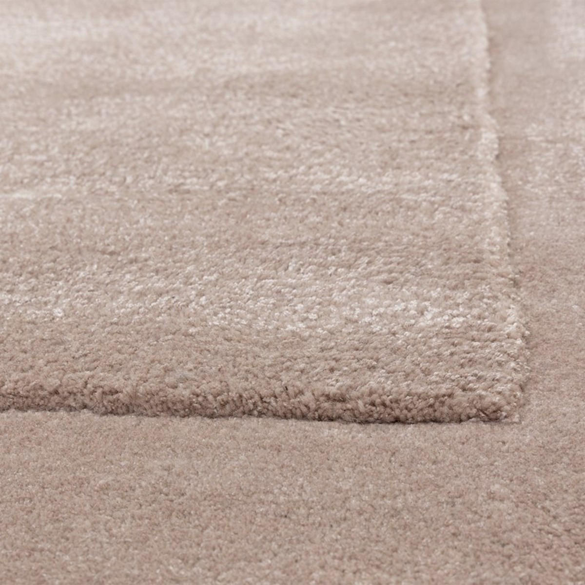 TEPPICH Moderner für Wohn- und Schlafzimmer aus Wolle und Viskose SHINE Beige 120 x 170 cm - Beige, Naturmaterialien (120/170cm) - Novatrend
