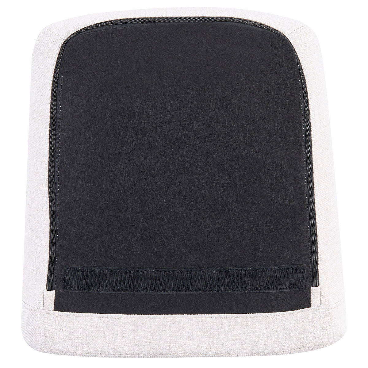 DREHSESSEL Cremeweiß Vigge - Weiß, Textil (70/96/78cm) - Beliani