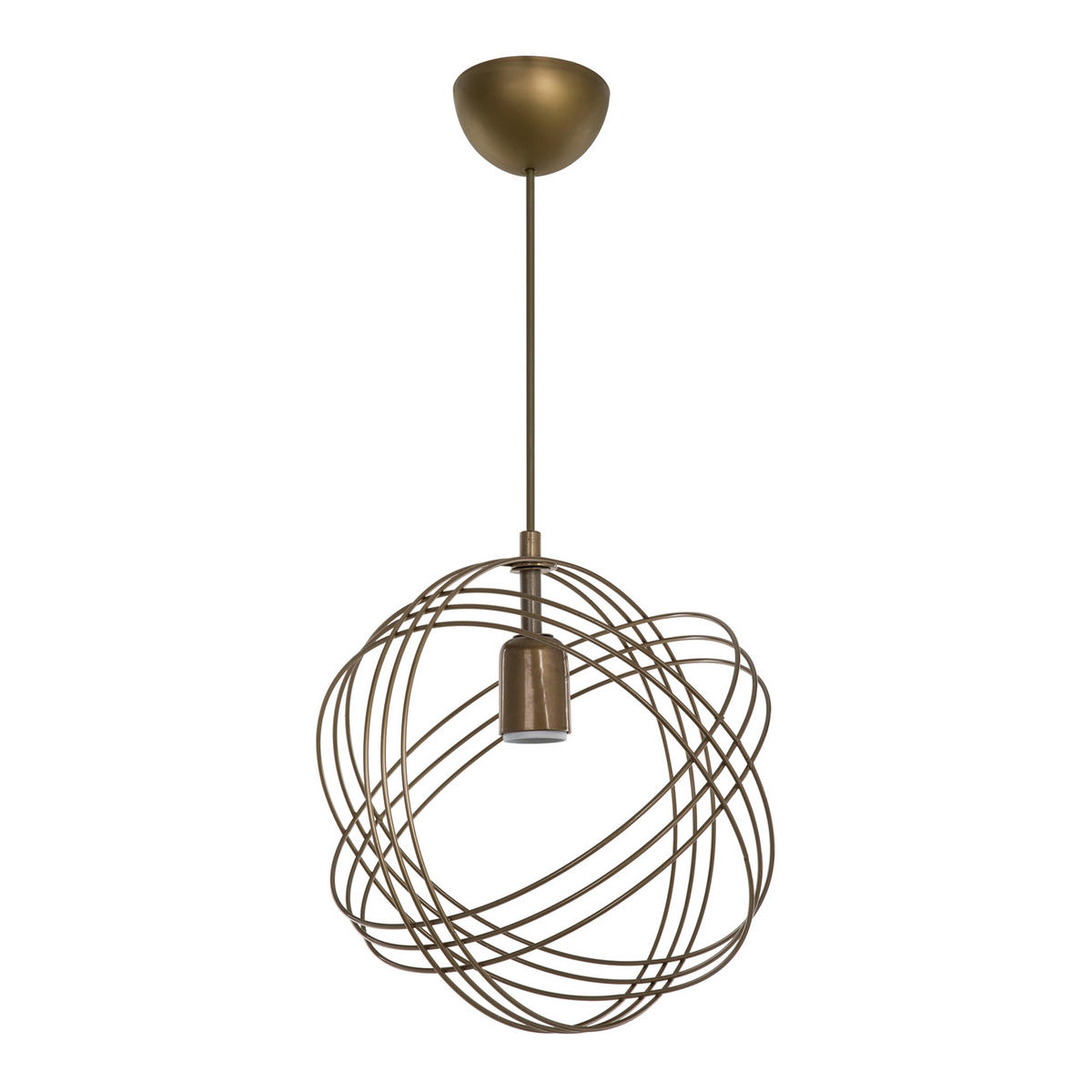 HÄNGELEUCHTE Hove - Bronzefarben, Metall (28/28/75cm) - lux.pro