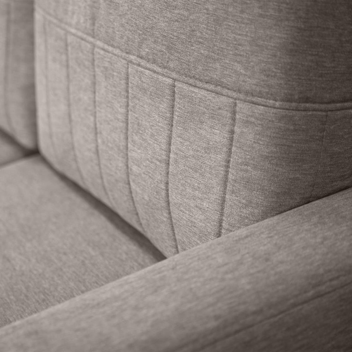 ECKSCHLAFSOFA Vega mit Universelle Ottomane Cappuccino - Cappuccino, Textil (225/150cm) - Beautysofa