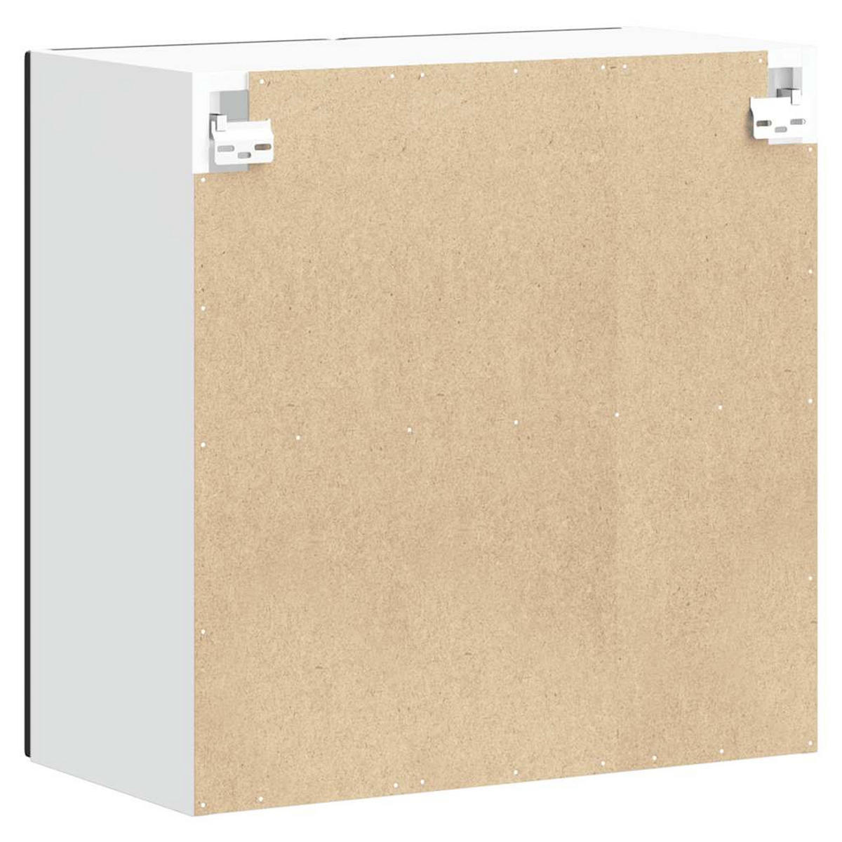 KÜCHEN-HÄNGESCHRANK Mit Glastür Schwarz Holzwerkstoff - Schwarz, Holzwerkstoff (31/60/60cm) - vidaXL