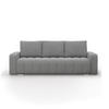 SOFA 3-SITZER MIT SCHLAFFUNKTION ABRIELLE Dunkelgrau - Dunkelgrau, Textil (97/87/227cm) - Mebligo