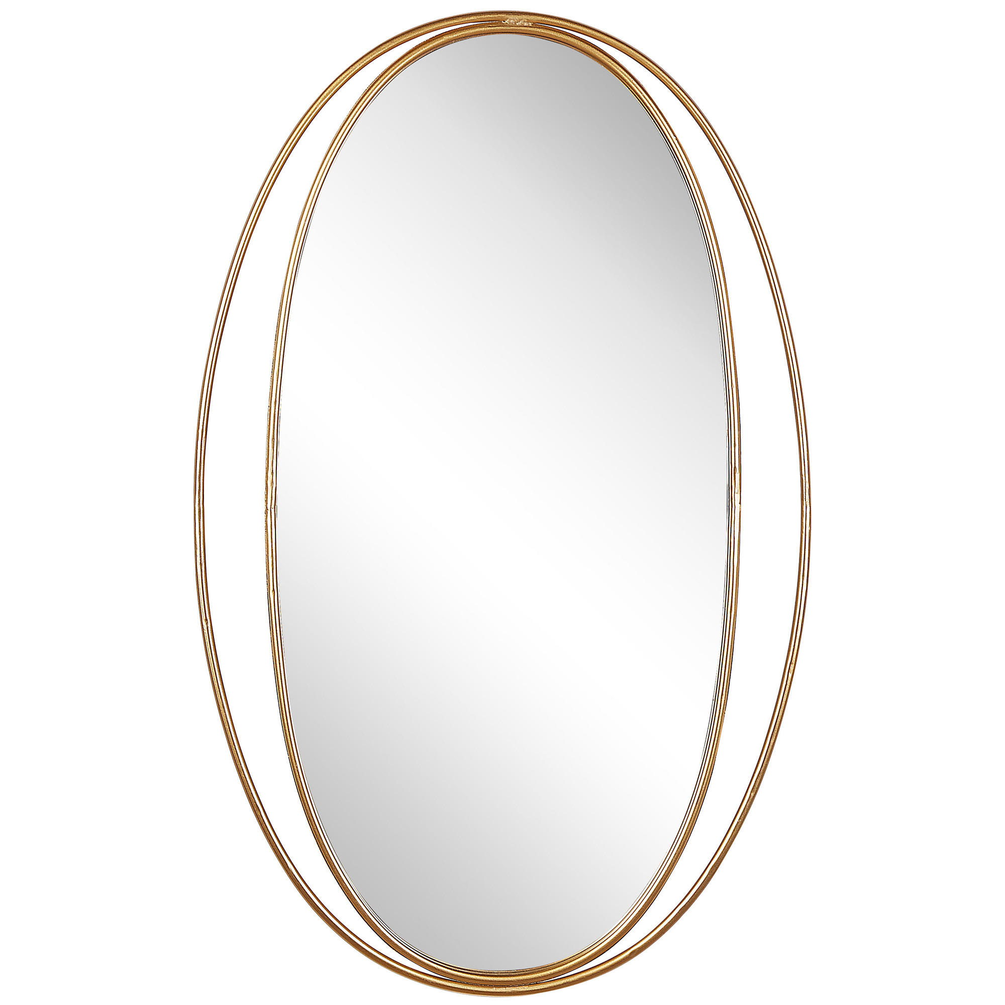 OGLINDĂ DE PERETE aurie ovală 90/55 cm BESSON Besson