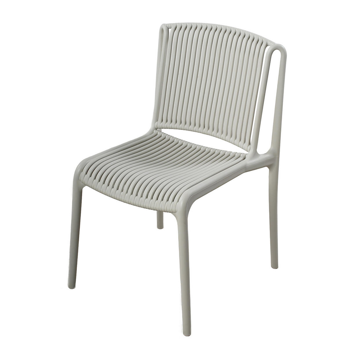 GARTENSTUHL - 2er-Set - Polypropylen - Beige, Kunststoff (53/83/56cm) - home24