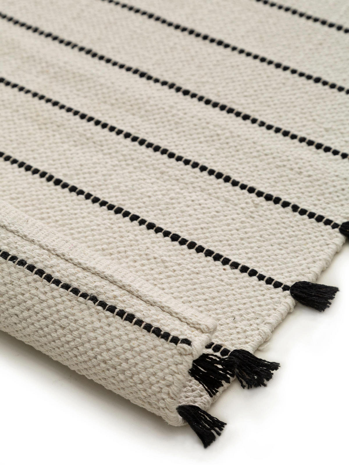 BAUMWOLLTEPPICH Bo Ivory 80x120 cm - Creme, Textil (80/120cm) - benuta Pop