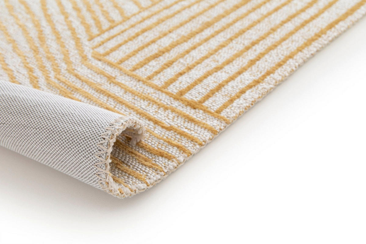 TEPPICH für Innen und Außen aus recycelten Fasern gelb - Gelb, Textil (120/170cm) - AFK Living