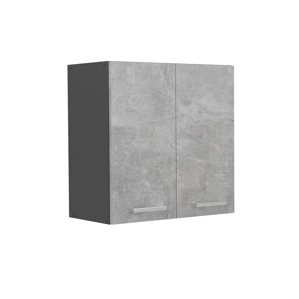 HÄNGESCHRANK R-Line Beton 60 cm - Schieferfarben/Anthrazit, Holzwerkstoff (60/60/31cm) - Vicco