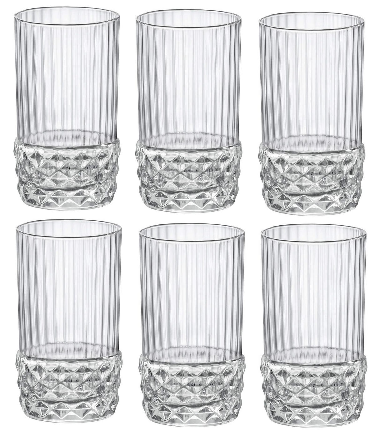 SCHNAPSGLAS Shotgläser America 20's 80 ml - 6 Stücke - Transparent, Glas (0.08L) - Bormioli Rocco