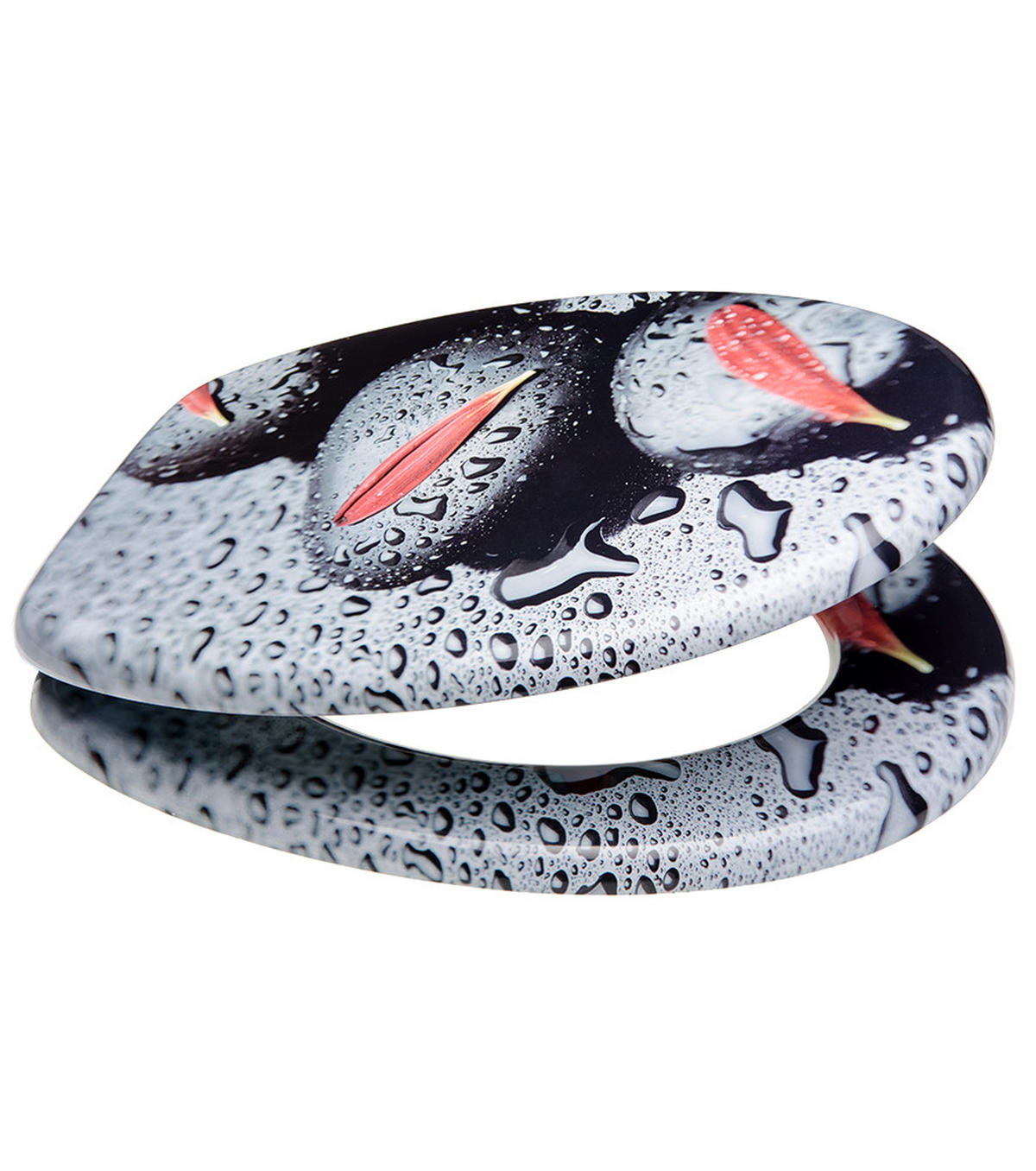 WC-SITZ Elegance - Schwarz, Holzwerkstoff (38/6/47cm) - Sanilo