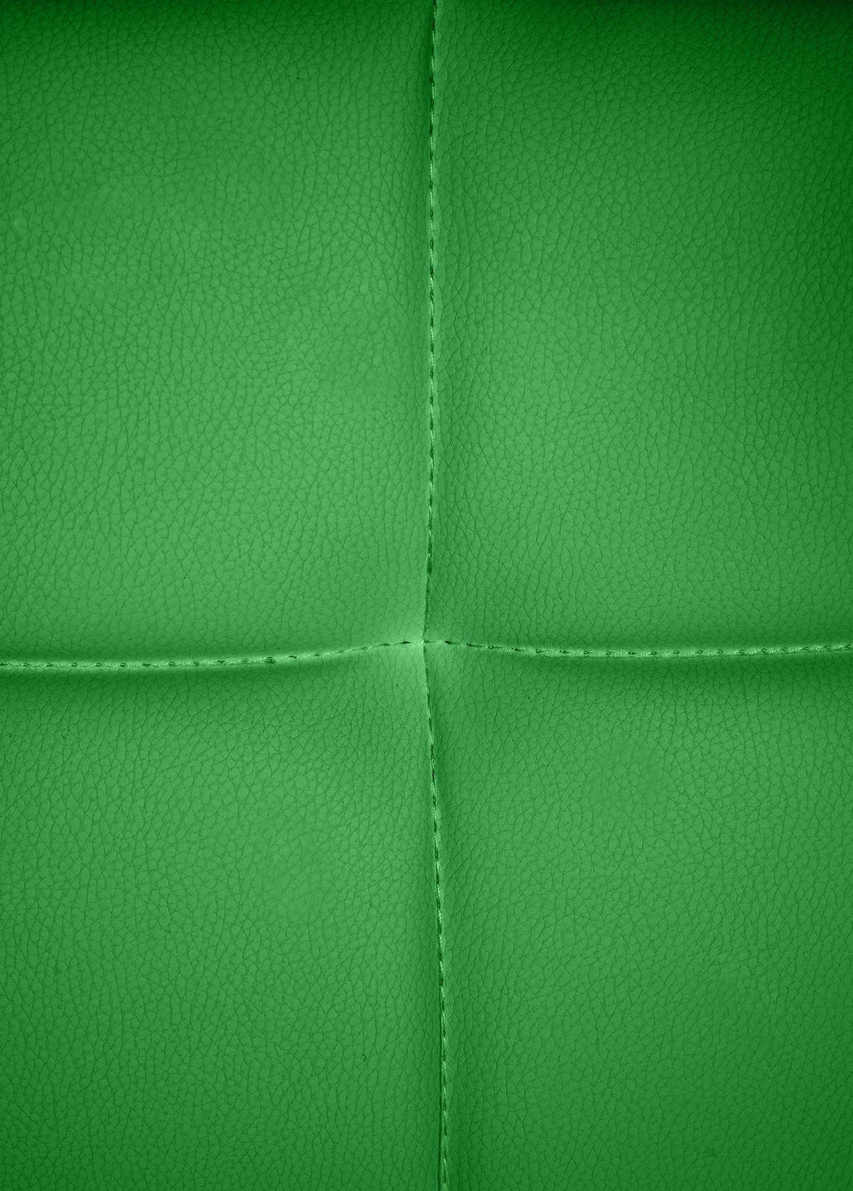 ARMLEHNENSTUHL Lederlook Grün - Grün, Textil/Metall (59/84/58cm) - CLP