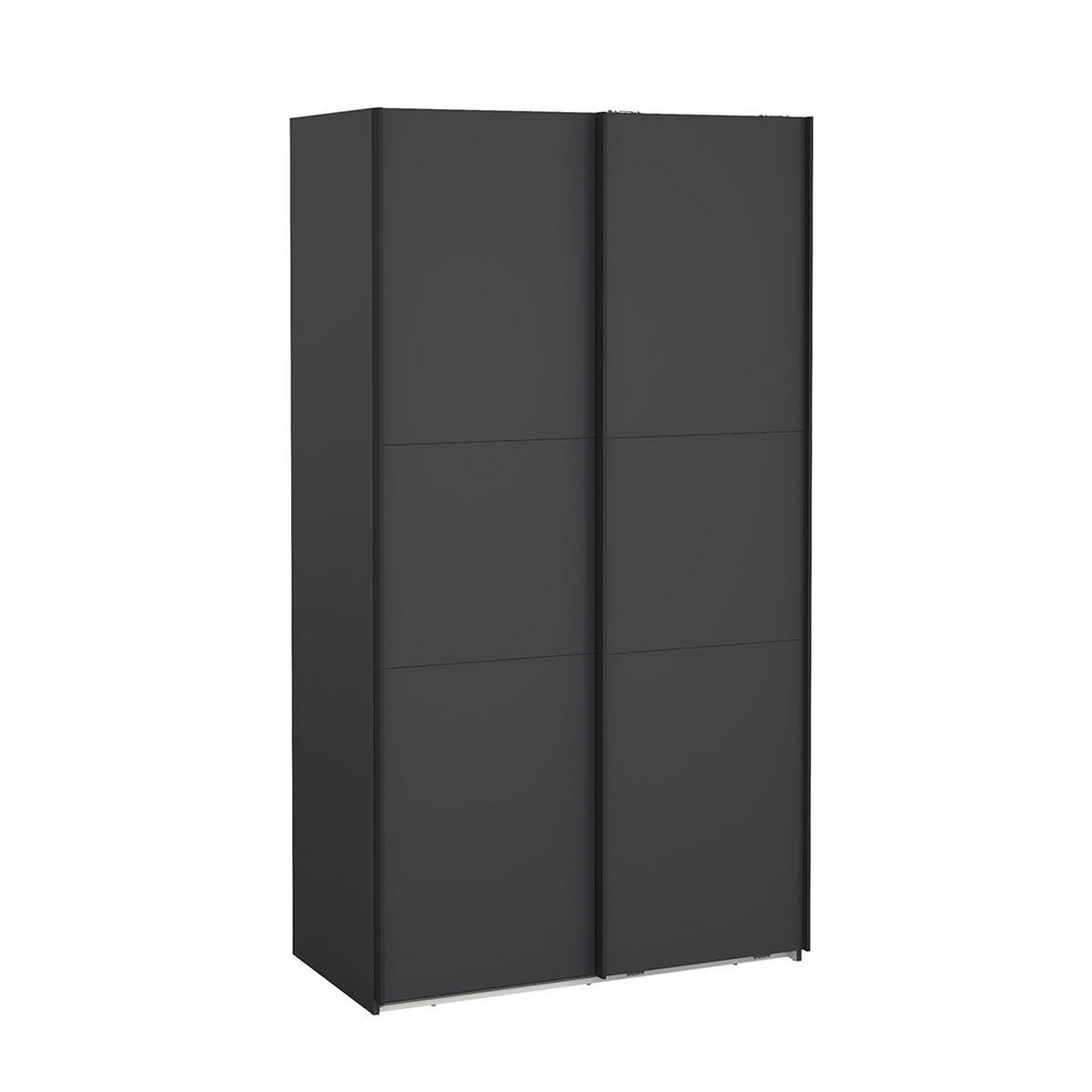 SCHIEBETÜRENSCHRANK, Como, Grau, Holzwerkstoff, 119 x 67 x 221 cm - Grau, Holzwerkstoff (119/221/67cm) - ebuy24