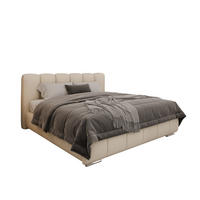 POLSTERBETT Zaira 180x200cm – Elegantes Polsterbett für modernen Wohnstil , ohne matratze, beige - Beige, Holz (180/200cm) - Homesy