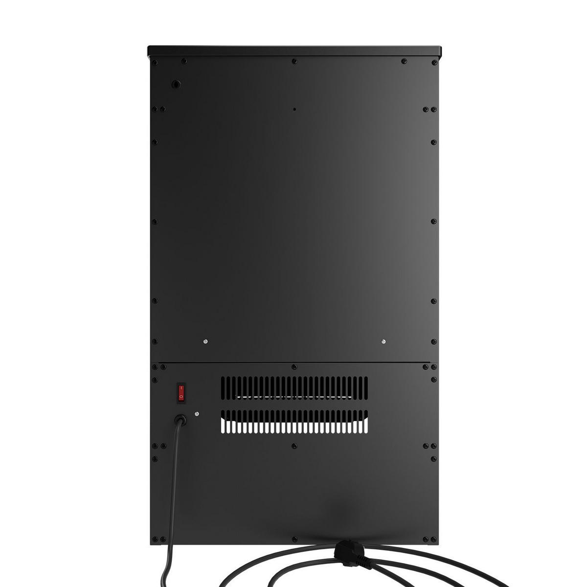 ELEKTROKAMIN 1800W schwarz - Flammenbild separat nutzbar - Schwarz, Metall (35/75/45cm) - Juskys