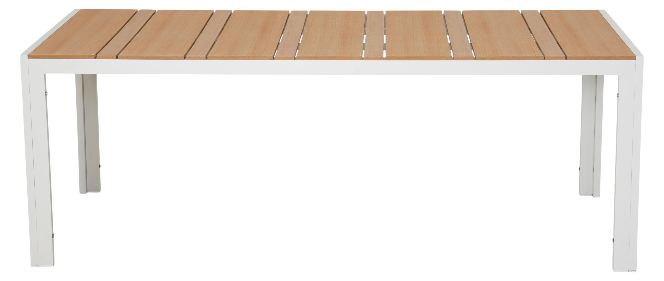 GARTENTISCH, Noah, Teak, Metall, 205 x 90 x 74 cm - Teakfarben, Metall (90/205/74cm) - ebuy24
