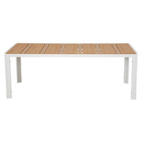GARTENTISCH, Noah, Teak, Metall, 205 x 90 x 74 cm - Teakfarben, Metall (90/205/74cm) - ebuy24