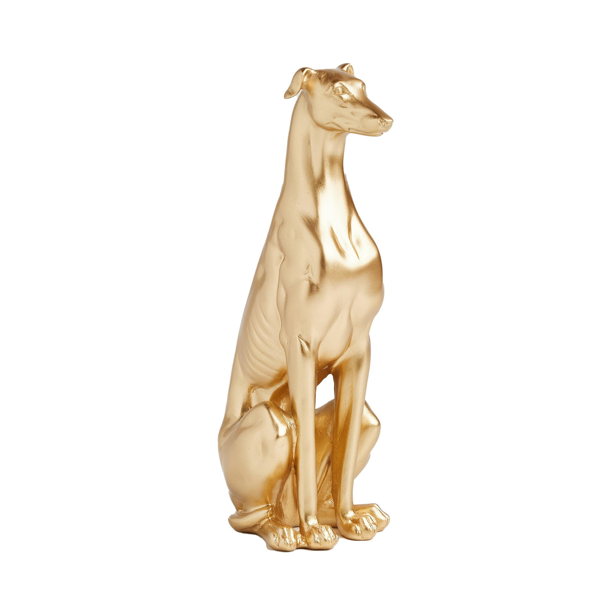 FIGURINE Houndi - Goldfarben, Kunststoff (9.5/29/14cm) - home&you