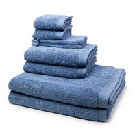 FROTTIERSET Superwuschel 8-teilig - Blau, Textil (50/100cm) - MÖVE