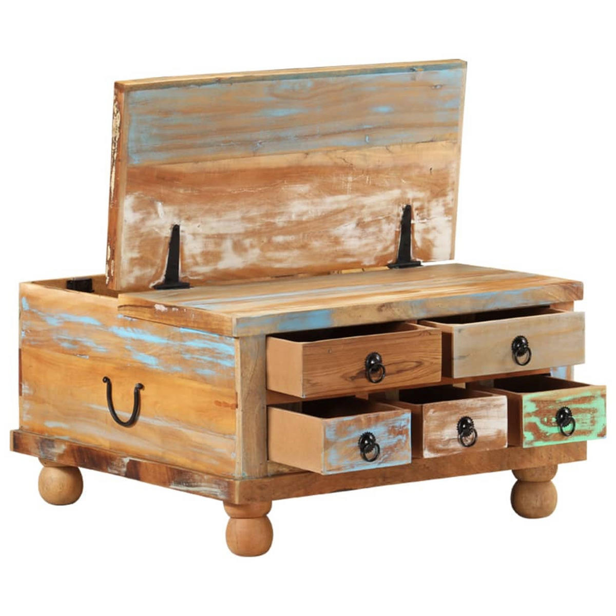 COUCHTISCH Altholz 70x70x38 cm - Braun, Holzwerkstoff (70/70/38cm) - furnicato