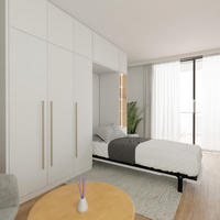 SCHRANKBETT Morphy Einbaubares 90x200 Vertikal - Weiß, Holz (90/200cm) - WallBedKing