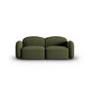 SOFA Blair aus Chenille-Stoff grün meliert 2 Sitzplätze - Grün, Textil (87/80/194cm) - Micadoni