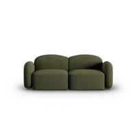 SOFA Blair aus Chenille-Stoff grün meliert 2 Sitzplätze - Grün, Textil (87/80/194cm) - Micadoni