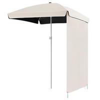 SONNENSCHIRM, cremefarben, UPF≥50+, Schirmdurchmesser: 160cm - Beige, Kunststoff (160/160cm) - Weltevree
