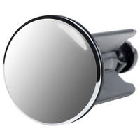 WASCHBECKENSTÖPSEL Classic - Grau, Kunststoff/Metall (4/7/7cm) - Sanilo