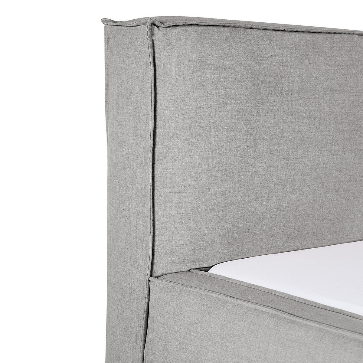POLSTERBETT - Grau, Textil (160/200cm) - home24