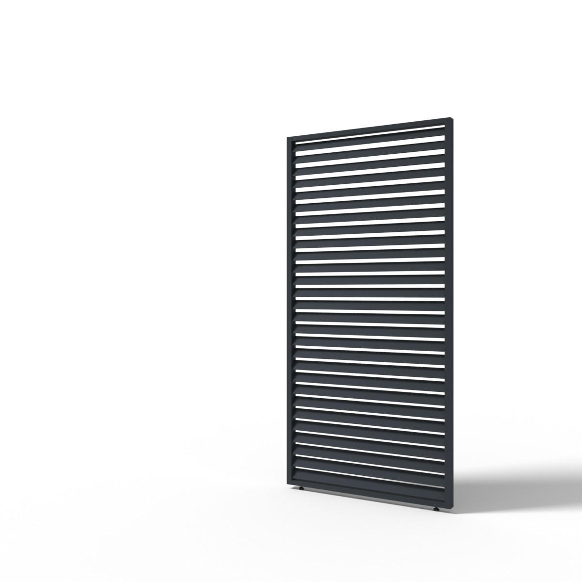 PERGOLINE Horizontale Lamellenwand Paneel 123 cm Zubehör für Trumpf & Superior Pergola Aluminium Anthrazit - Anthrazit, Metall (6/235/123cm) - PergoLine
