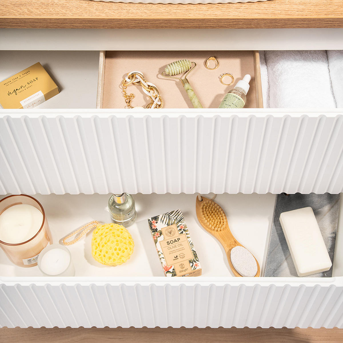 WASCHTISCH Newport-56 - Weiß, Holzwerkstoff (61/59/40cm) - Lomado