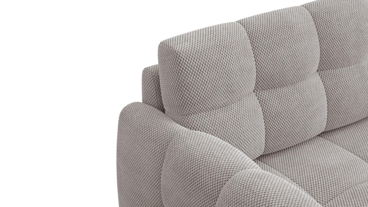 SOFA MELLOW 2-Sitzer, beige - Beige/Schwarz, Holz/Textil (153/87/98cm) - Courtois Laville
