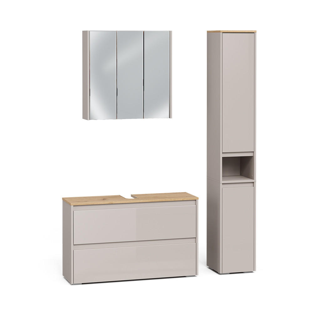 Vicco Badmöbel-Set Kaschmir, Eiche Artisan 100x62x30.1 cm