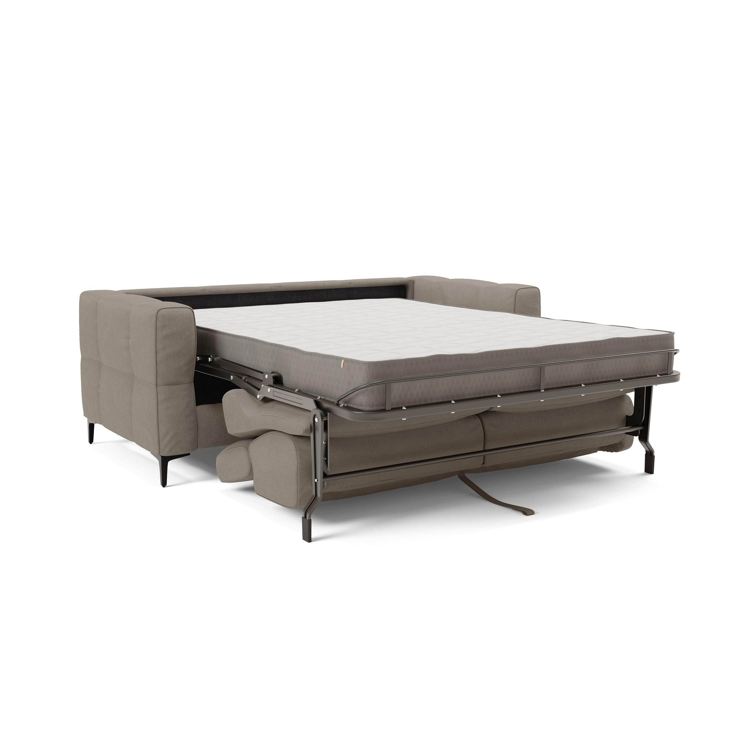 Thumbnail - Divani.store Schlafsofa, Beige, Metall, 218x88x94 cm, Wohnzimmer, Sofas & Couches, Schlafsofas