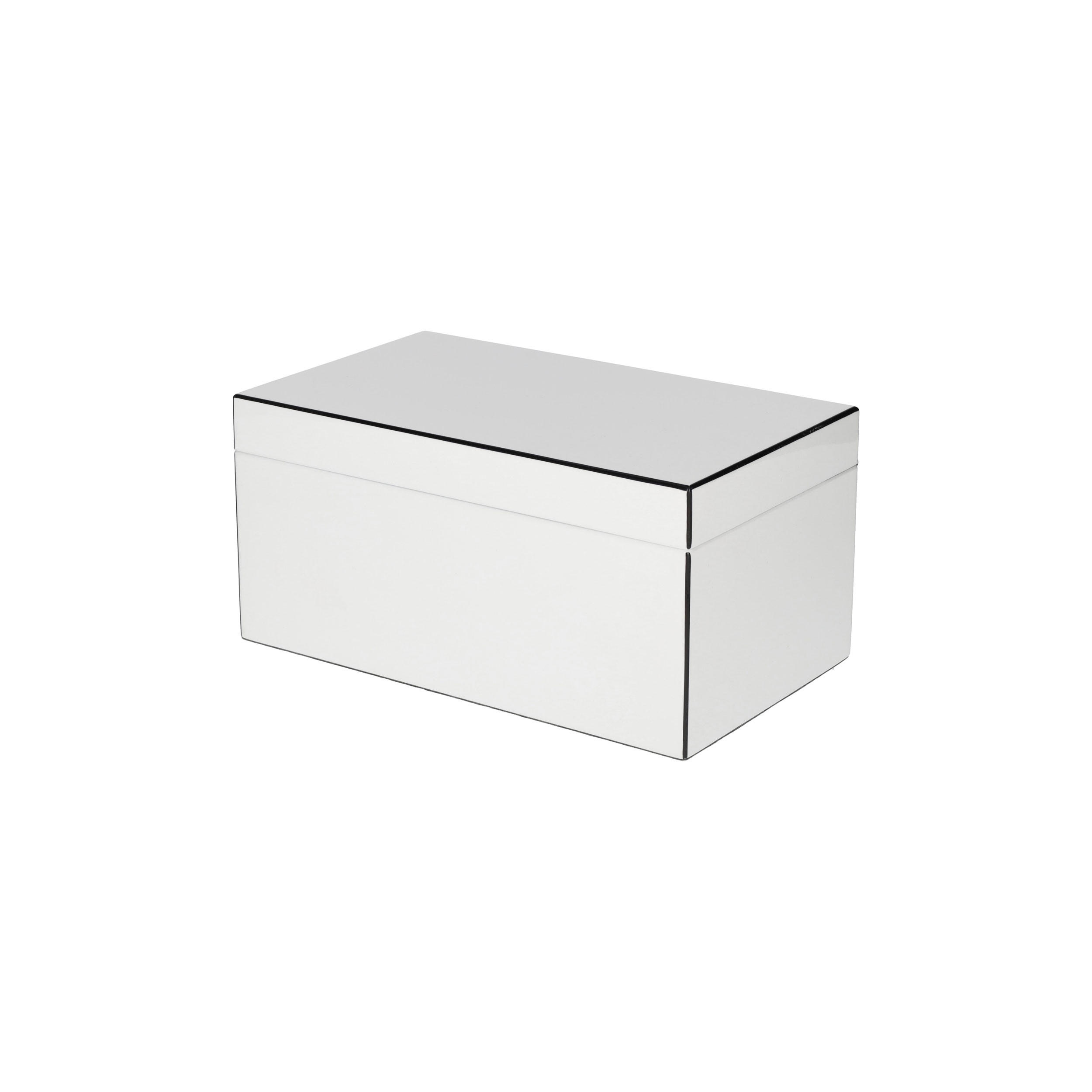 SCHMUCKBOX Tang M, MDF, Weiß, 28 x 17 cm - Weiß, Holzwerkstoff (14.5/28/18.5cm) - Gift Company