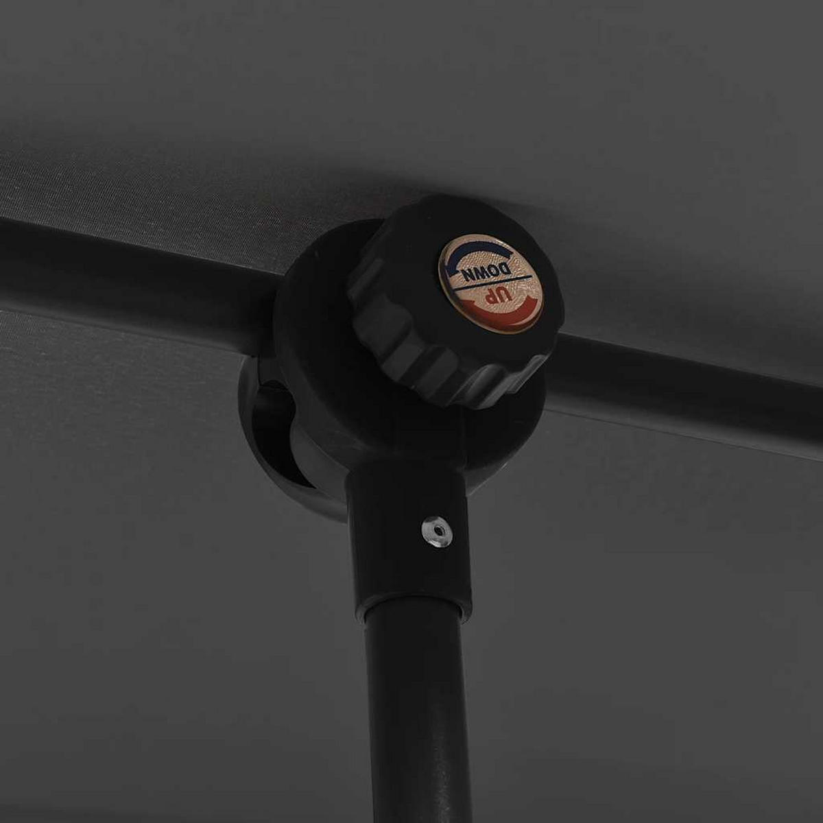 SONNENSCHIRM Mit Aluminium-Mast 2/1.5 M Anthrazit - Anthrazit, Textil (200/150cm) - vidaXL
