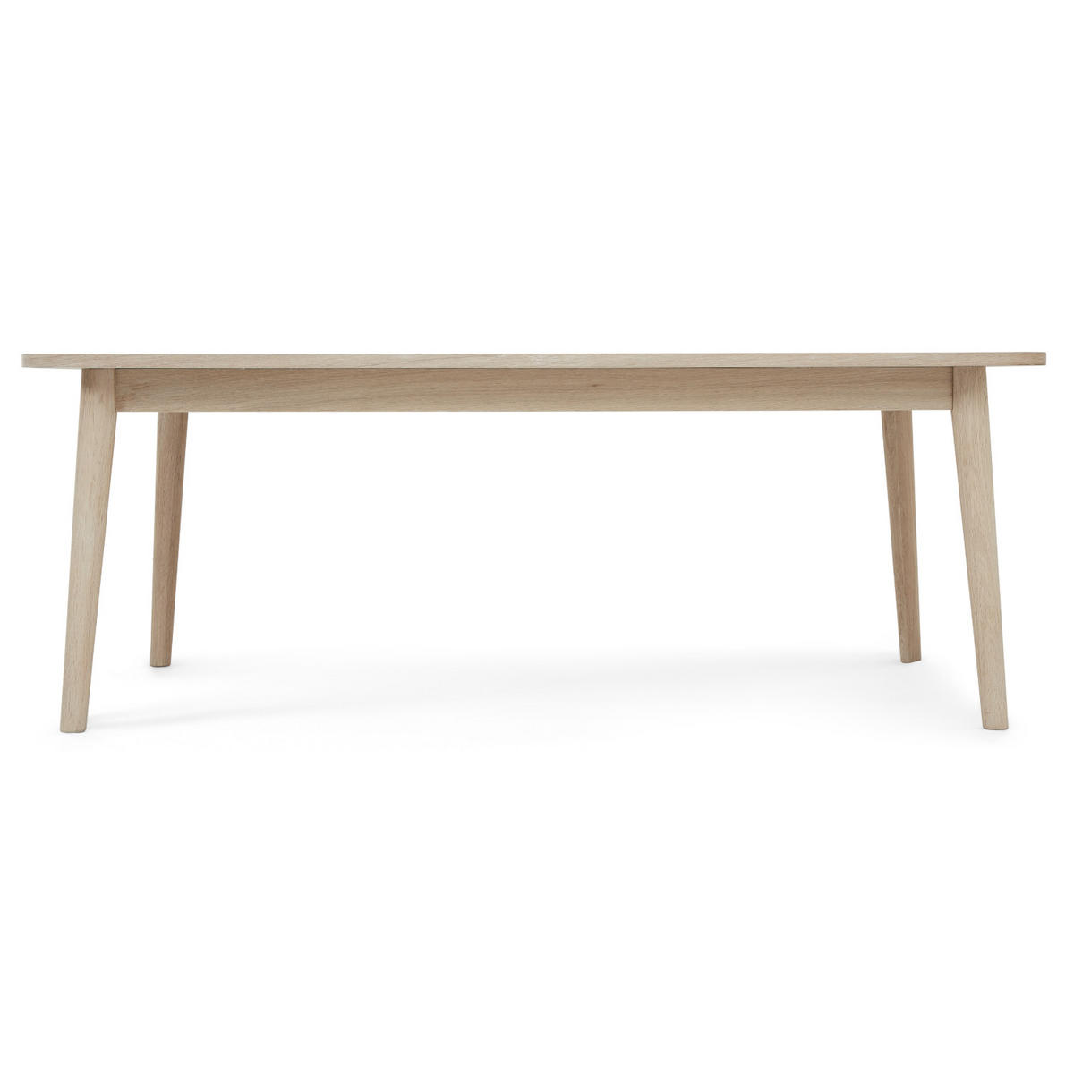 COUCHTISCH rechteckig Eiche massiv 70/125/52 cm - Beige, Holz/Holzwerkstoff (70/125/52cm) - Furnhouse