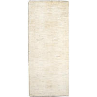 GABBEH-TEPPICH handgeknüpft Beige 204/86 cm Schurwolle - Beige, Textil (86/204cm) - Looma