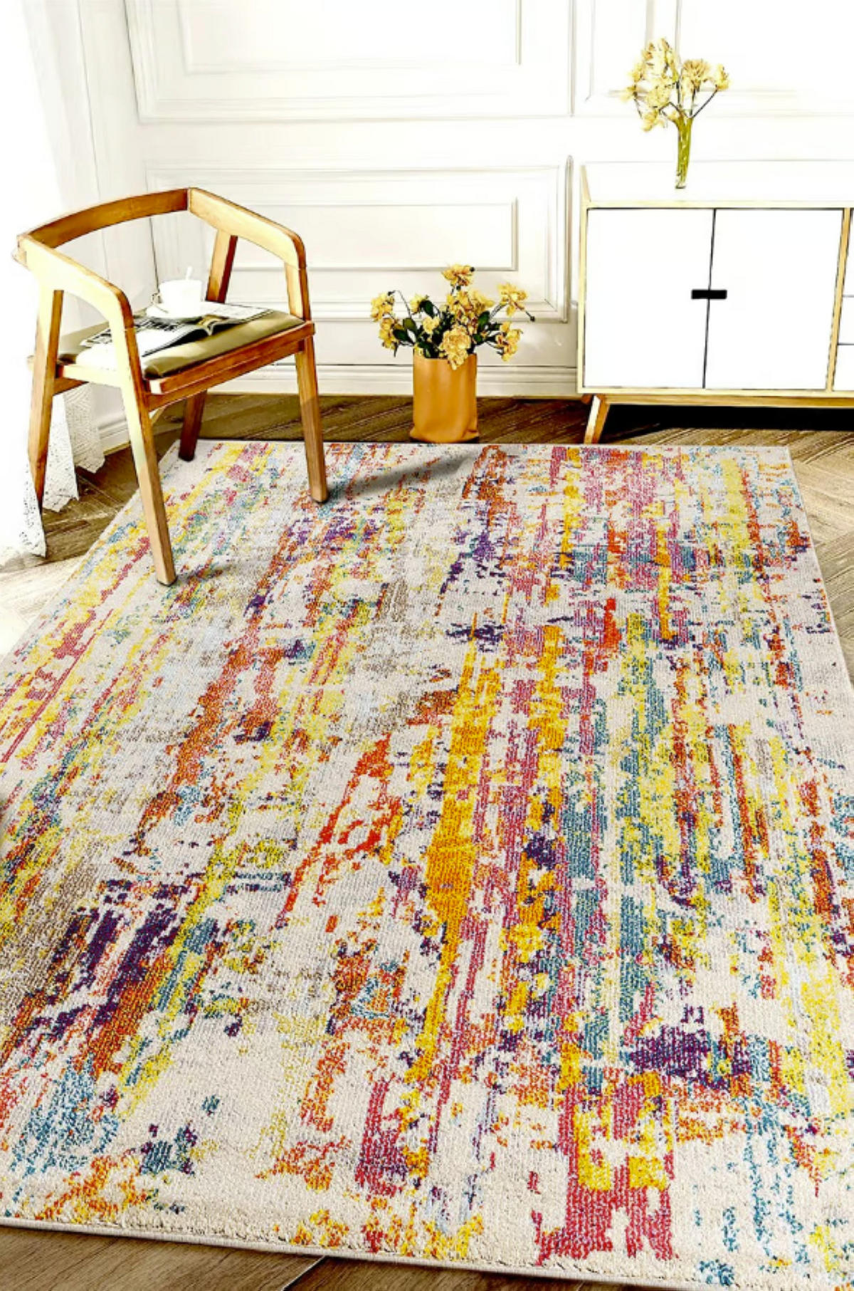 TEPPICH modern Flachgewebe BLOOMFIELD Mehrfarbig 160 x 230 cm - Multicolor, Textil (160/230cm) - Novatrend