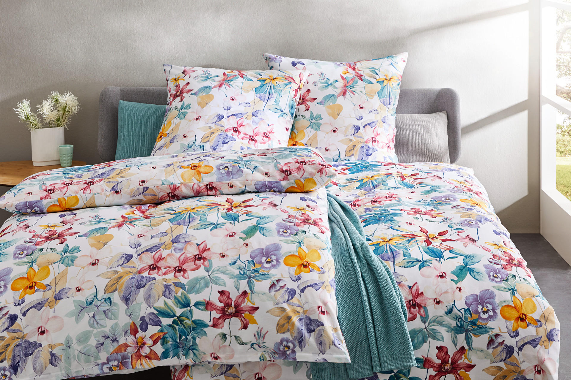 Bunte Blumen Bettwäsche von Esposa