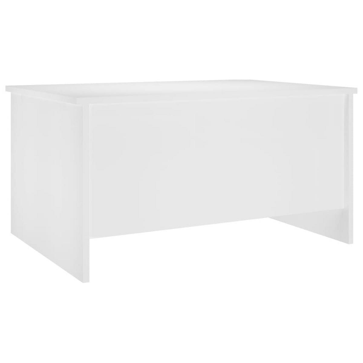 COUCHTISCH Weiß 80x55,5x41,5 cm Holzwerkstoff - Weiß, Holzwerkstoff (80/55.5/41.5cm) - furnicato