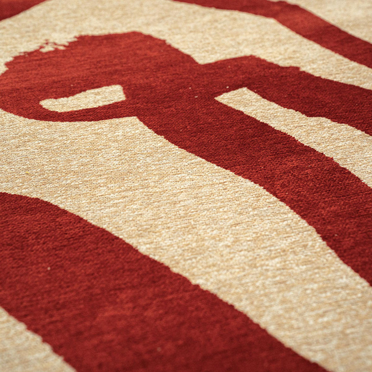 TEPPICH Imperial Red Craft Ribbon 240/240 cm - Rot, Kunststoff/Textil (240/240cm) - Louis De Poortere