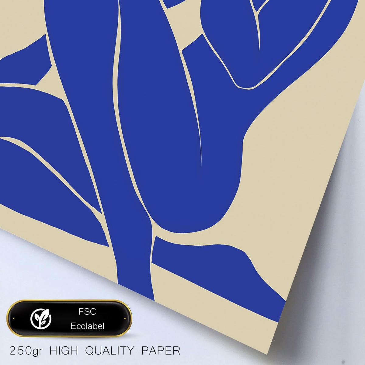POSTER Set Mit 6 Körper des Tempels 2 in femininer Zusammenfassung Größe A3 & A4 Rahmenlos - Klar, Papier (29.7/1cm) - Nacnic