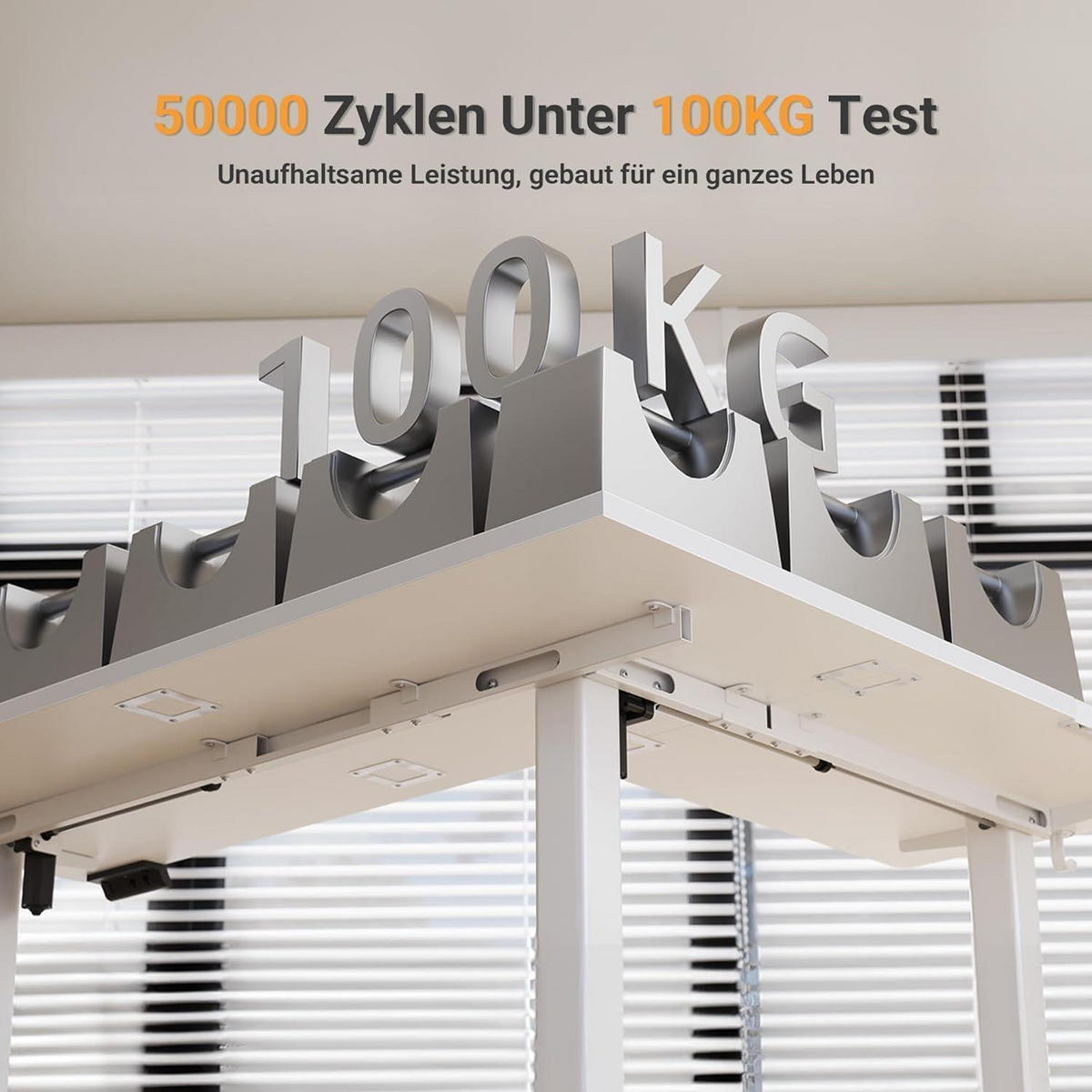 ECKSCHREIBTISCH höhenverstellbar 160x140 cm Weiß Dual-Motor - Weiß, Holzwerkstoff (160/140/118cm)
